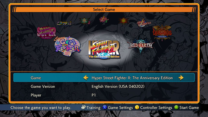 Capcom Arcade Menus the_game_database - #1660: Capcom Fighting Collection - viewing 09_main ...